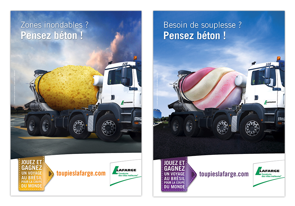 LAFARGE Bétons - Publicités Hydromédia Artévia