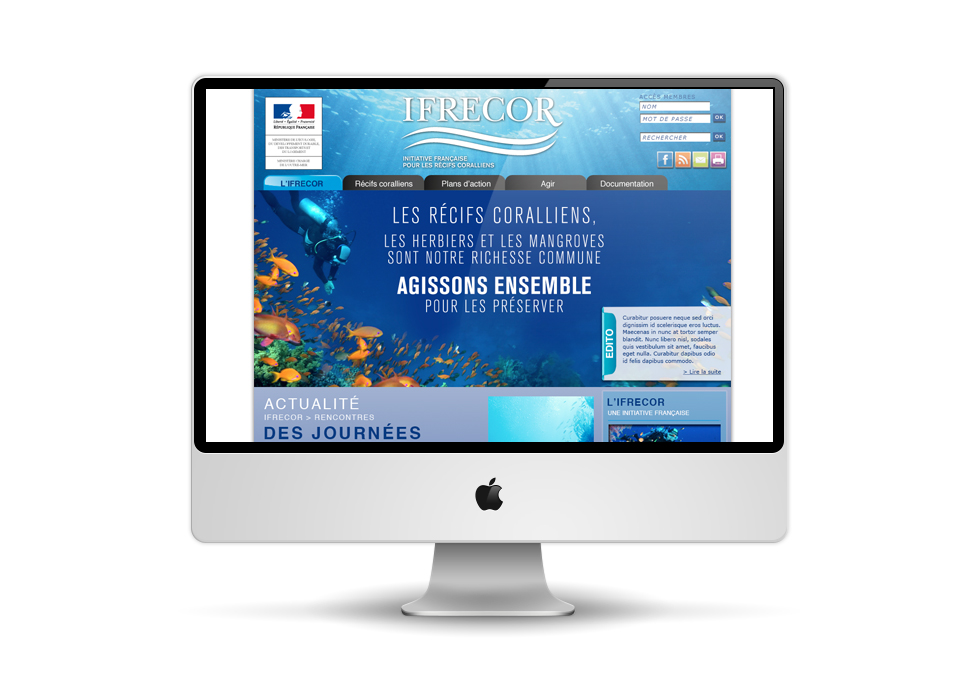 UICN -site internet IFRECOR